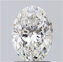 Natural Diamond 1.02 Carats, Oval with  Cut, F Color, VVS2 Clarity and Certified by GIA