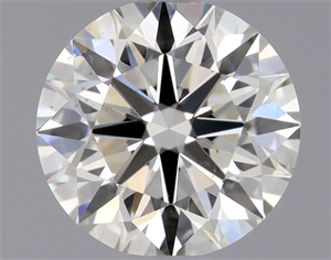 Foto Diamante Natural 0.53 quilates, Redondo , Color J, claridad SI1 y certificado GIA de