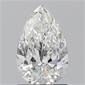 Diamante Natural 1.20 quilates, De pera , Color F, claridad SI1 y certificado GIA