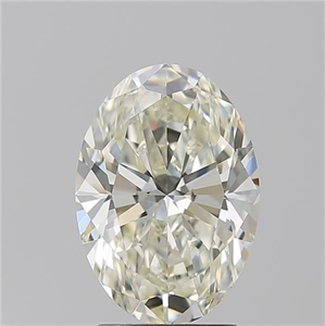 Foto Diamante Natural 2.59 quilates, Ovalado , Color L, claridad VVS1 y certificado GIA de