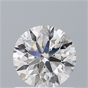 Natural Diamond 0.70 Carats, Round with Excellent Cut, D Color, SI2 Clarity and Certified by GIA