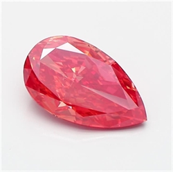 Picture of Lab Grown Diamond 2.18 Carats, Pear with  Cut, Fancy Vivid Pink Color, VS2 Clarity and Certified by IGI