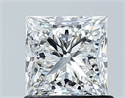 Natural Diamond 1.00 Carats, Princess with  Cut, G Color, VVS2 Clarity and Certified by GIA