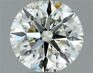 Foto Diamante Natural 0.60 quilates, Redondo , Color K, claridad SI1 y certificado IGI de