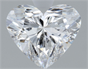 Natural Diamond 2.02 Carats, Heart with  Cut, E Color, SI1 Clarity and Certified by GIA