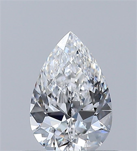 Picture of Natural Diamond 0.42 Carats, Pear with  Cut, E Color, VVS1 Clarity and Certified by GIA