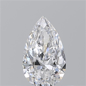 Picture of Natural Diamond 0.51 Carats, Pear with  Cut, D Color, VS1 Clarity and Certified by GIA