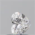 Natural Diamond 0.50 Carats, Heart with  Cut, D Color, VS2 Clarity and Certified by GIA