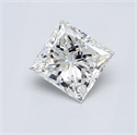 0.61 carat Princess Natural diamond G VS2, Ideal-Cut, certified by GIA