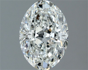Picture of Natural Diamond 1.30 Carats, Oval with  Cut, G Color, SI2 Clarity and Certified by IGI