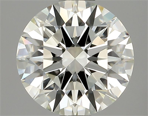 Picture of Natural Diamond 1.03 Carats, Round with Excellent Cut, J Color, IF Clarity and Certified by GIA