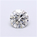 Lab Grown Diamond 1.10 Carats, Round with Ideal Cut, H Color, VVS2 Clarity and Certified by IGI