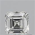 Natural Diamond 0.50 Carats, Asscher with  Cut, F Color, VS1 Clarity and Certified by GIA
