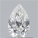 Natural Diamond 0.50 Carats, Pear with  Cut, D Color, VVS1 Clarity and Certified by GIA