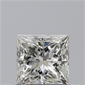 Diamante Natural 0.53 quilates, Princesa , Color J, claridad VVS1 y certificado GIA