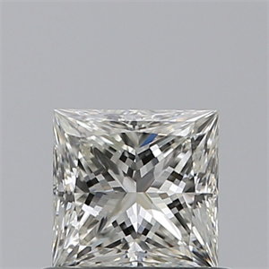 Picture of Natural Diamond 0.53 Carats, Princess with  Cut, J Color, VVS1 Clarity and Certified by GIA