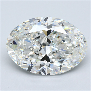 Picture of Natural Diamond 7.06 Carats, Oval with  Cut, H Color, VS2 Clarity and Certified by GIA