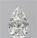 Natural Diamond 0.70 Carats, Pear with  Cut, H Color, VVS1 Clarity and Certified by GIA