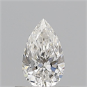 Diamante Natural 0.50 quilates, De pera , Color F, claridad SI1 y certificado GIA