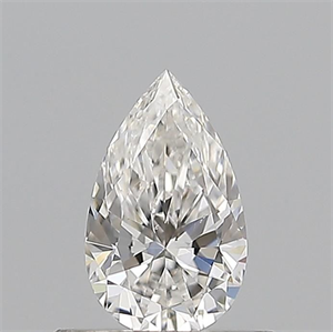 Foto Diamante Natural 0.50 quilates, De pera , Color F, claridad SI1 y certificado GIA de