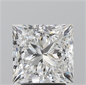 Diamante Natural 3.02 quilates, Princesa , Color F, claridad SI1 y certificado GIA