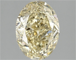Picture of Lab Grown Diamond 2.09 Carats, Oval with  Cut, Fancy Intense Yellow Color, VS1 Clarity and Certified by IGI