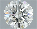 Natural Diamond 0.40 Carats, Round with Excellent Cut, H Color, VS2 Clarity and Certified by IGI