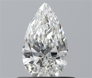 Foto Diamante Natural 0.50 quilates, De pera , Color H, claridad VVS2 y certificado IGI de