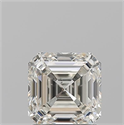 Natural Diamond 1.53 Carats, Asscher with  Cut, K Color, SI1 Clarity and Certified by GIA
