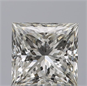 Natural Diamond 0.72 Carats, Princess with  Cut, G Color, VS2 Clarity and Certified by IGI