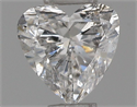 Natural Diamond 0.31 Carats, Heart with  Cut, E Color, SI2 Clarity and Certified by IGI