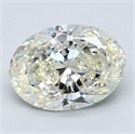 Diamante Natural 4.01 quilates, Ovalado , Color K, claridad VVS2 y certificado GIA