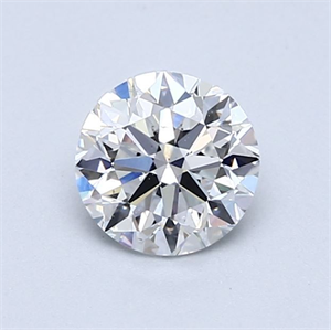 Picture of Natural Diamond 0.90 Carats, Round with Very Good Cut, E Color, SI1 Clarity and Certified by GIA