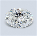 Natural Diamond 1.20 Carats, Oval with  Cut, F Color, VS2 Clarity and Certified by GIA