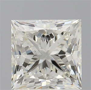 Foto Diamante Natural 1.53 quilates, Princesa , Color K, claridad SI2 y certificado GIA de