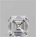 Natural Diamond 1.05 Carats, Asscher with  Cut, F Color, VVS2 Clarity and Certified by GIA