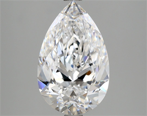 Picture of Natural Diamond 3.02 Carats, Pear with  Cut, D Color, FL Clarity and Certified by GIA