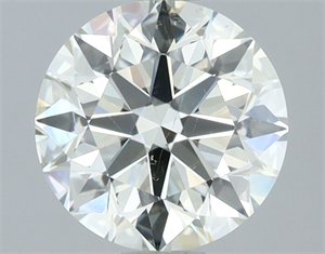 Picture of Natural Diamond 1.60 Carats, Round with Excellent Cut, K Color, SI1 Clarity and Certified by IGI