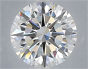 Lab Grown Diamond 6.01 Carats, Round with Excellent Cut, E Color, VVS2 Clarity and Certified by IGI