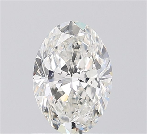 Picture of Natural Diamond 1.00 Carats, Oval with  Cut, I Color, SI2 Clarity and Certified by GIA