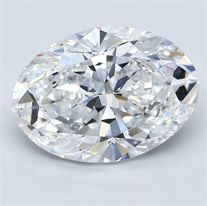 Picture of Natural Diamond 4.01 Carats, Oval with  Cut, D Color, VS2 Clarity and Certified by GIA