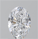 Natural Diamond 1.01 Carats, Oval with  Cut, D Color, SI2 Clarity and Certified by GIA