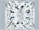 Natural Diamond 1.52 Carats, Princess with  Cut, I Color, VVS2 Clarity and Certified by GIA