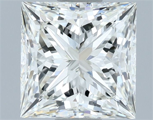 Picture of Natural Diamond 1.52 Carats, Princess with  Cut, I Color, VVS2 Clarity and Certified by GIA