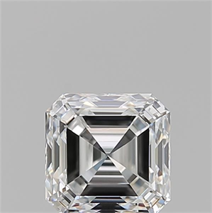Foto Diamante Natural 0.91 quilates, Asscher , Color E, claridad VVS2 y certificado GIA de