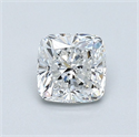 Natural Diamond 0.70 Carats, Cushion with  Cut, E Color, SI1 Clarity and Certified by GIA