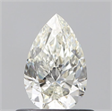 Natural Diamond 0.62 Carats, Pear with  Cut, J Color, VS1 Clarity and Certified by GIA