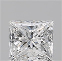Natural Diamond 0.70 Carats, Princess with  Cut, E Color, VS1 Clarity and Certified by GIA