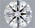 Lab Grown Diamond 1.05 Carats, Round with Ideal Cut, F Color, IF Clarity and Certified by IGI
