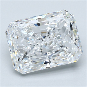 Picture of Natural Diamond 3.55 Carats, Radiant with  Cut, D Color, VS2 Clarity and Certified by GIA